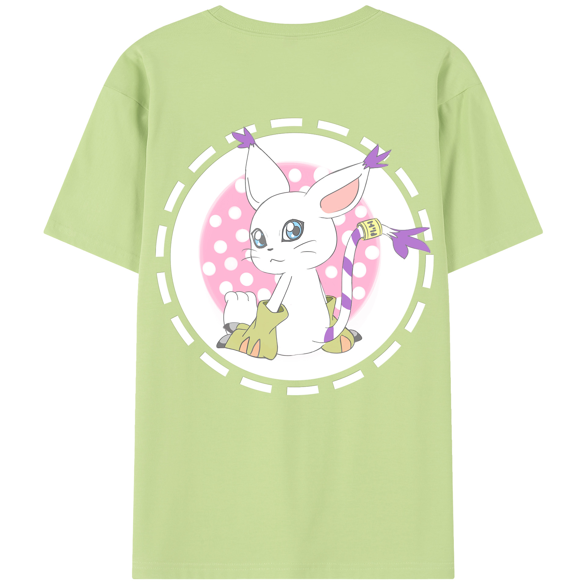 （画像用） Digimon デジタルモンスター/デジモン 綿100％半袖Tシャツ（背面プリント）